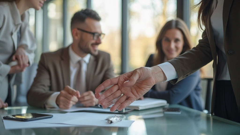 Professionele zakenteam werkt samen in moderne kantooromgeving