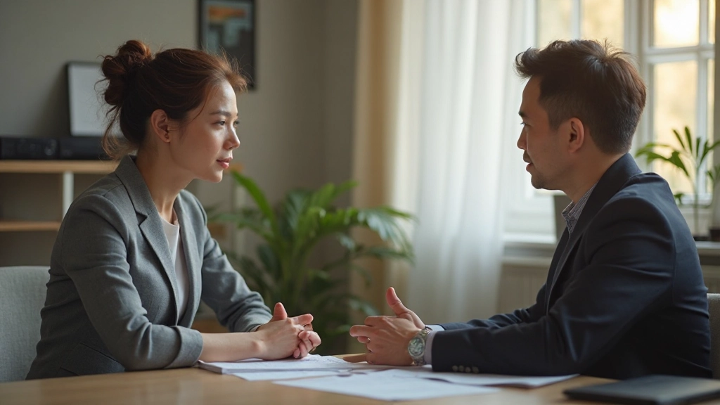 Twee professionelen in goed gesprek met respectvolle lichaamstaal